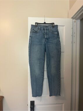 Women's High-Rise Straight Leg Jeans - Medium Wash